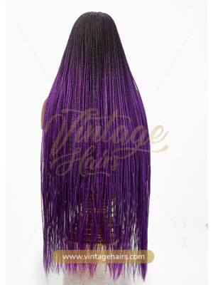 Braid Style: Knotless Braid Lace Type: 2x6 Closure Color: 2 Tone Ombre Length: 40 inches