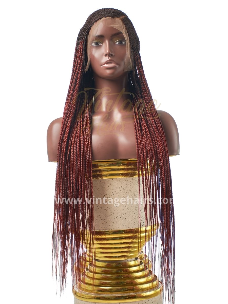 Alora Ghana Braids with Full Lace - Vintage hairs braided wigs